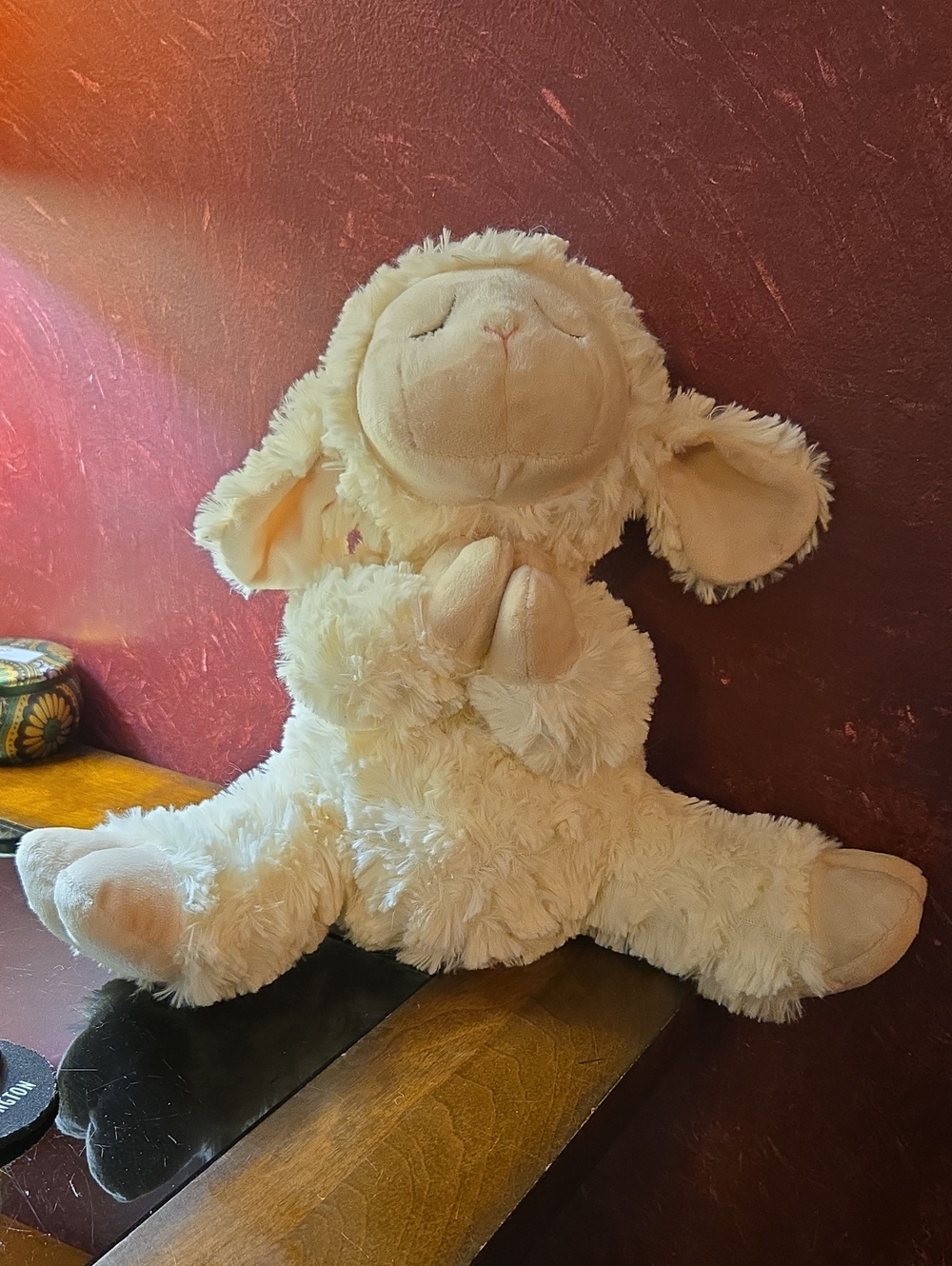 Get Your Hands On A Ganz Plush White Ivory Praying Lamb Plush